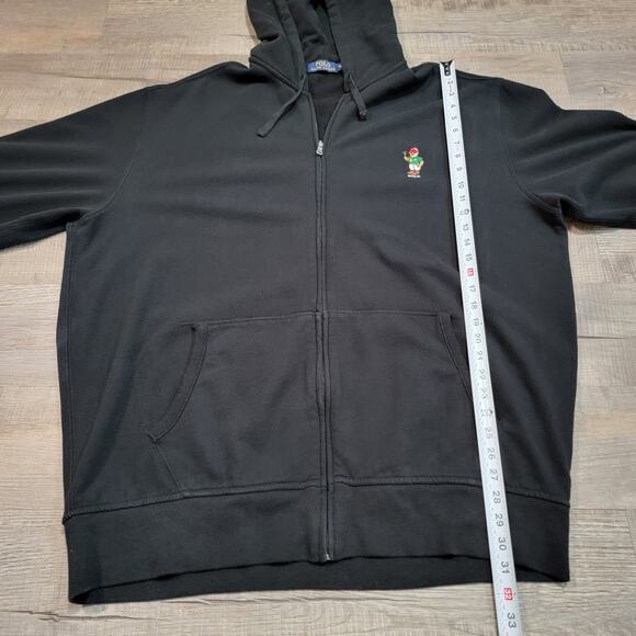 Ralph Lauren Polo Croquet Bear Full Zip Hoodie Mens Size 2XLT Tall Embroidered - Picture 8 of 8